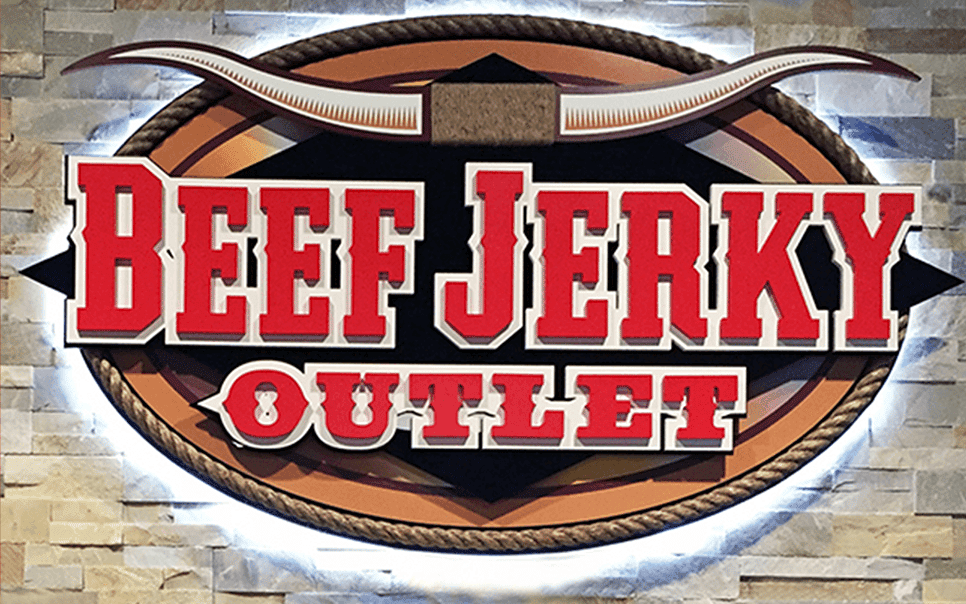 beef jerky outlet sign