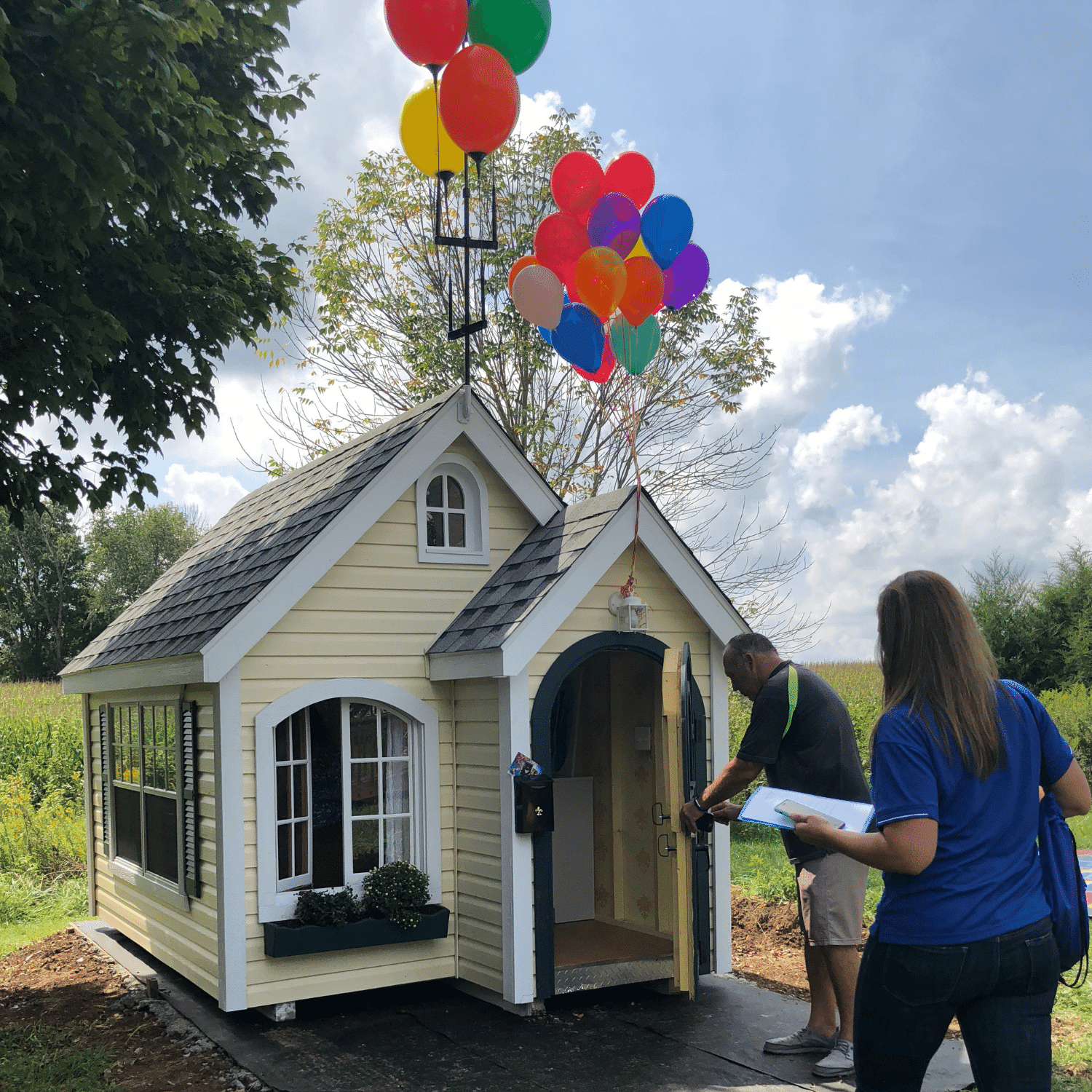 play house built for make a wish foundation