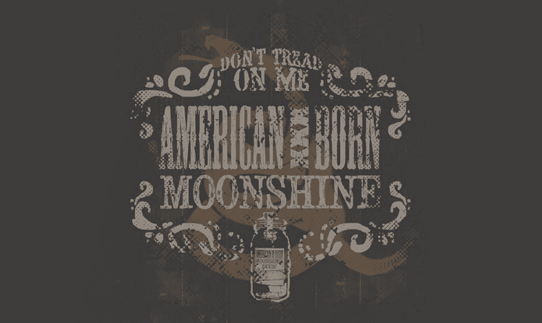 t shirt logo american born moonshine