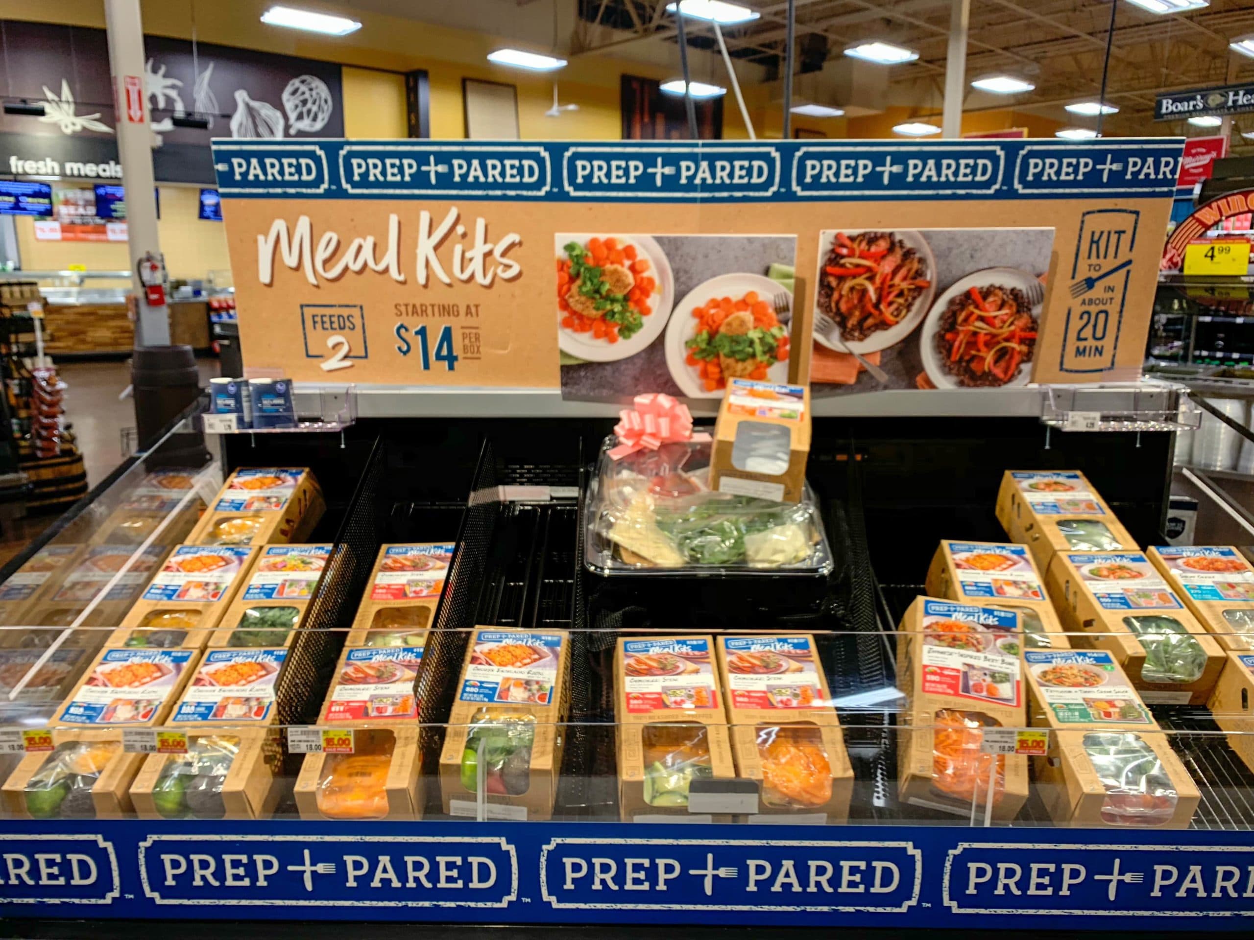 prepared meals in grocery store